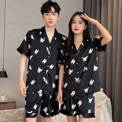 High Quality  Homewear Couple Sleepwear Female Male