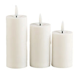 Outdoor flameless Candle Window Lamp & Remote Control Timer,Yellow LED Flickering Electric Pillar Candles