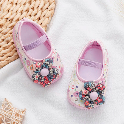 Rainbow Sandals Boys Baby Girls Soft Shoes Walkers Shoes Colorful Flowers Princess Shoes Flat Walkers Summer Shoes zapatillas