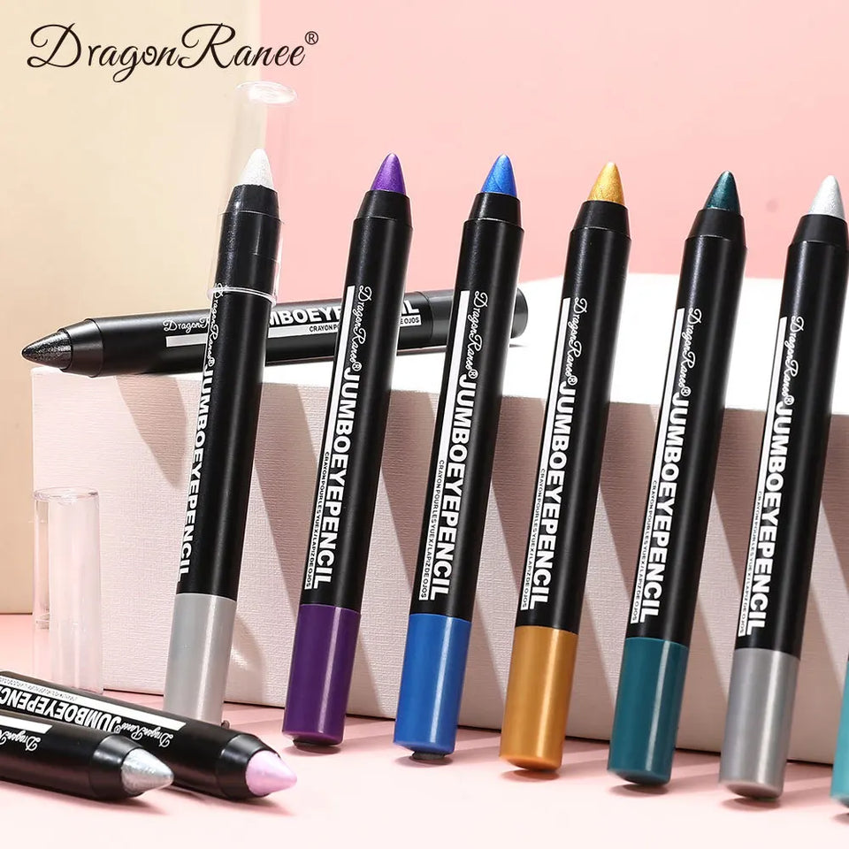 Smoky Dark Green Eyeshadow Pencil Stick Waterproof Pearlescent 12 Colors