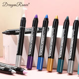 Smoky Dark Green Eyeshadow Pencil Stick Waterproof Pearlescent 12 Colors