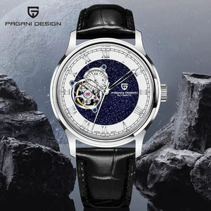 PAGANI DESIGN Starry sky Men's Watches Luxury Tourbillon Automatic Watch Men NH39A Mechanical Wristwatch 100M Waterproof Clock