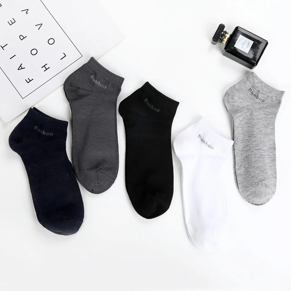 10 Pairs / Pack Men's Anti-Bacterial Man Ankle Socks Men
