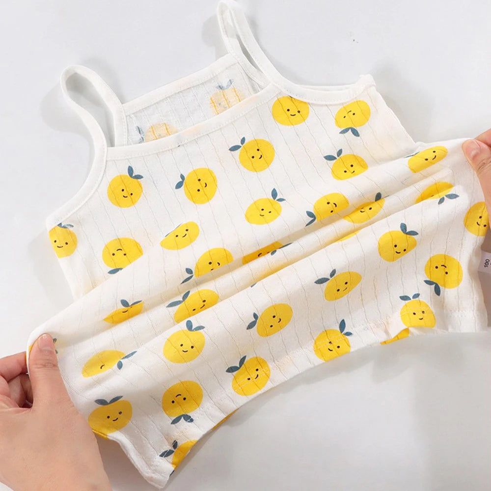 Children's Clothing Cotton Sleevelesst for Baby Girl Sleepwear