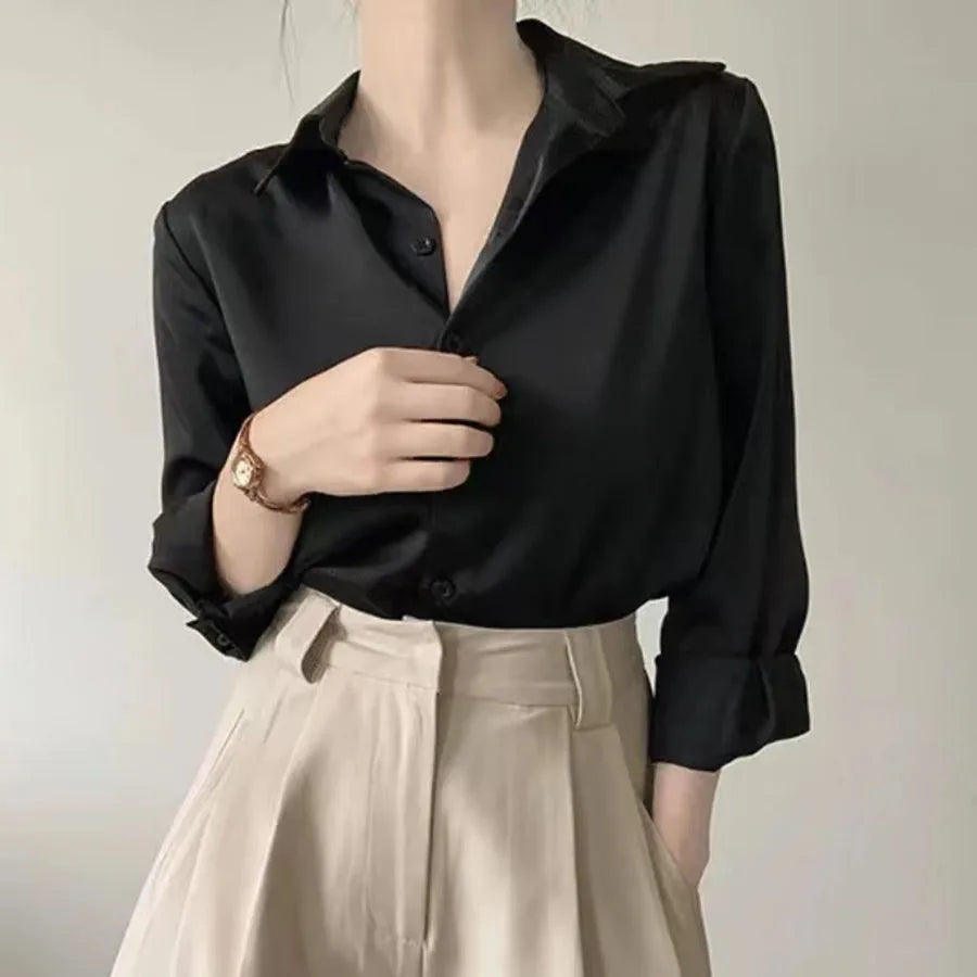 Women's Long Sleeve shirt Work Wear Fashion