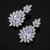 4-Piece Jewelry Set Angel Design Bride Necklace Earring Set AAA Cubic Zirconia Women's Wedding Accessories