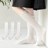 Korean Baby Children Girl Cute Socks Kids White Color Mesh Breathable School Uniform Stockings