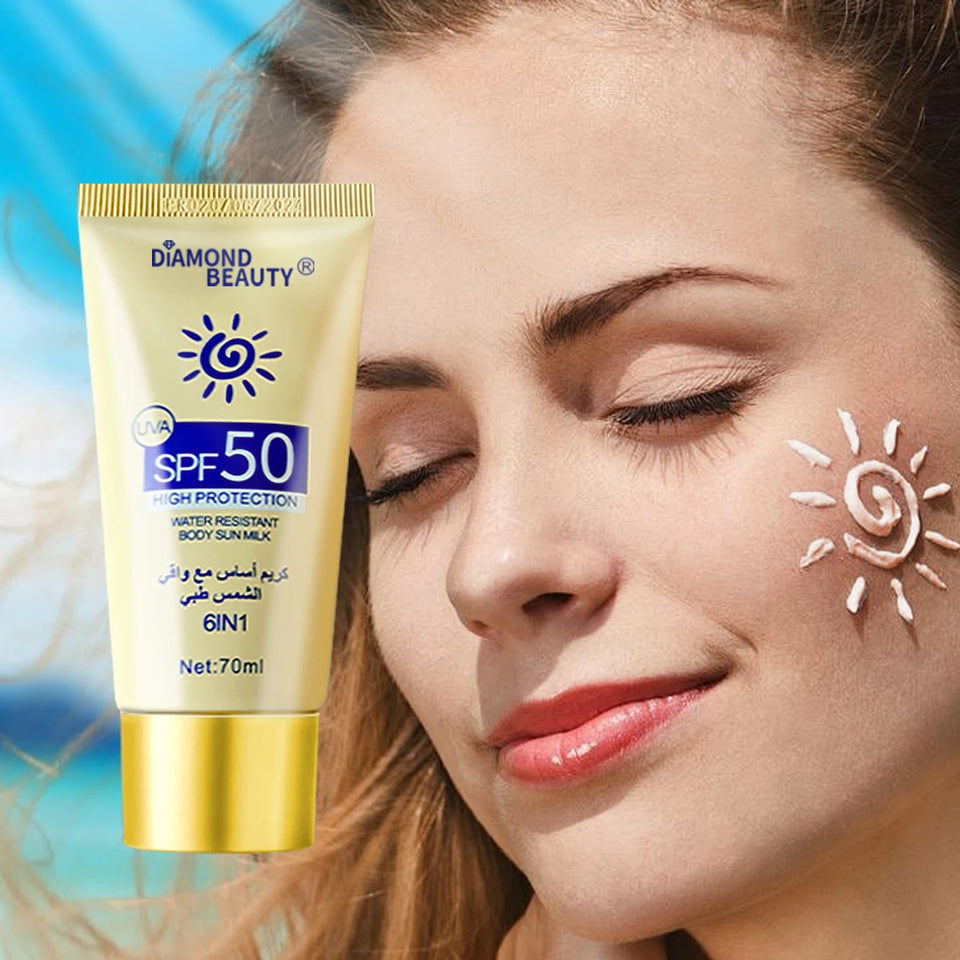 Sunscreen Cream SPF50 Anti Sun Skin Protective Lighting Refresh Oil-control Moisturizer Brighten Facial Bleaching Body Sunblock
