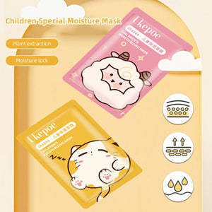 Cute Cartoon Animal Children's Sheet Mask Kids Spa Moisturize Face Masks Gentle Moisturizing Brighten Mask Skincare