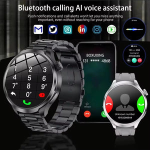 For HUAWEI Outdoor Sports Smart Watch Men AMOLED Screen NFC GPS Compass Heart rate Waterproof Bluetooth Call SmartWatch 2024 New