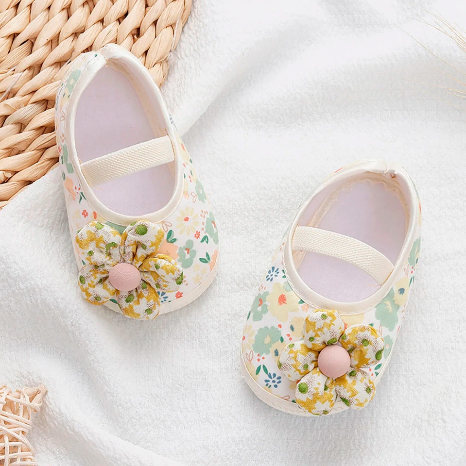 Rainbow Sandals Boys Baby Girls Soft Shoes Walkers Shoes Colorful Flowers Princess