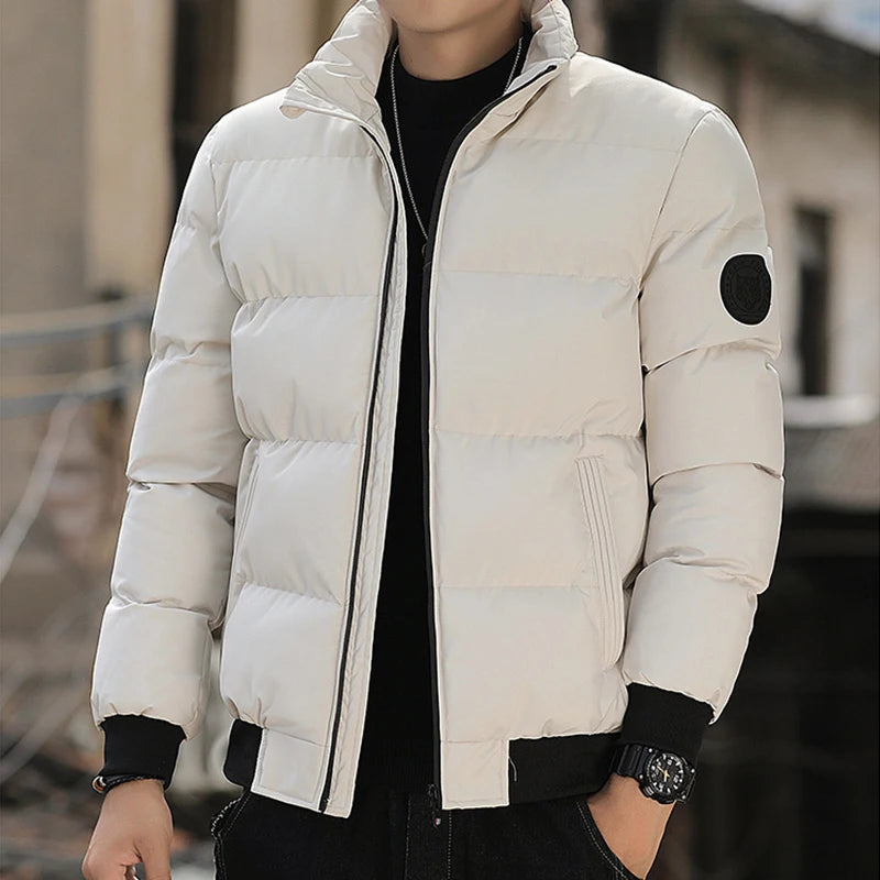 Mens Winter Jackets and Coats Cotton Outerwear Clothing  Parkas Jacket Men's Windbreaker Thick Warm Male M-5XL