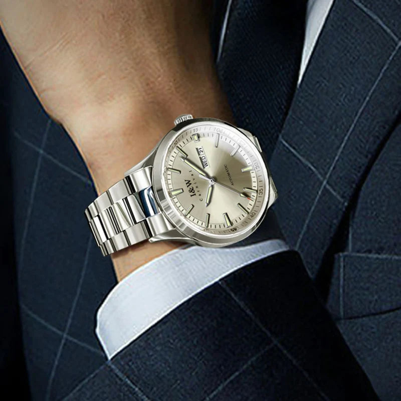 Carnival Top Brand Luxury MIYOTA Mechanical Watch Men High-end Stainless Steel Sapphire Automatic Watch Business Mens Wristwatch