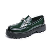 Man luxury Brand British Classic Dress Shoes Mens Patent Leather Black Loafers Wedding Shoes Oxford Formal Shoes Glossy Fashion