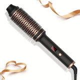 3 In 1 Ionic Hair Curler Straightener Professional Curling Iron Heated Hair Styling Brush Anti-Scald Thermal Brush Curl Wand
