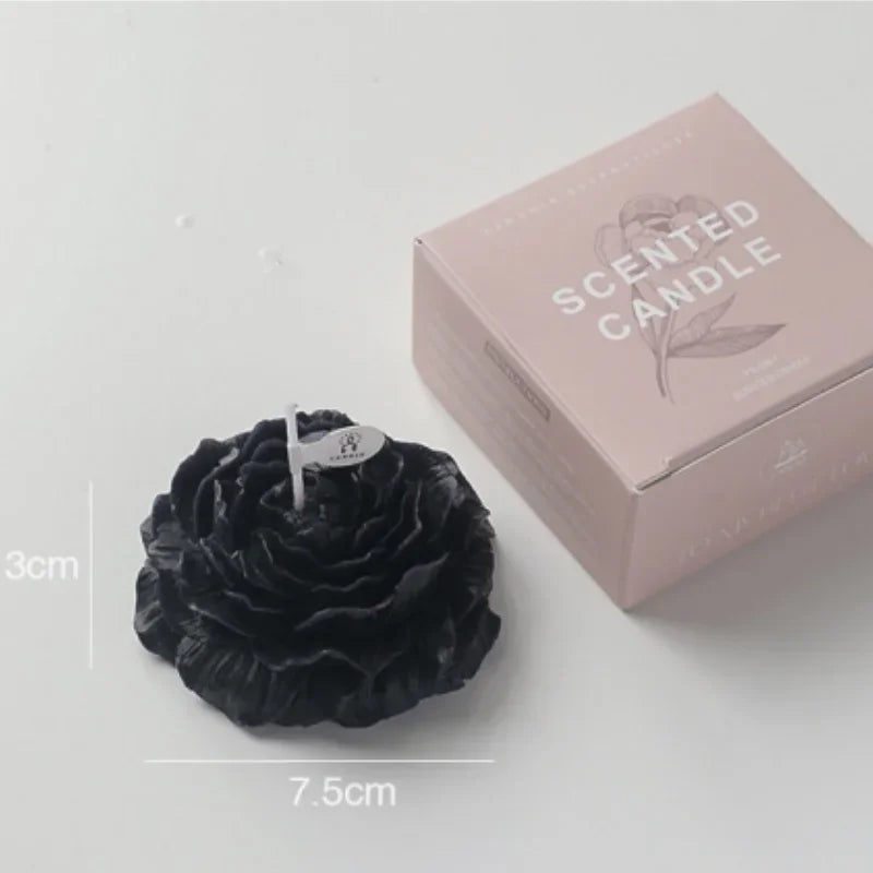 Peony Candle 3D Plant Aromatherapy  Candle Decoration Living Room Bedroom Minimally Decorated Flowers