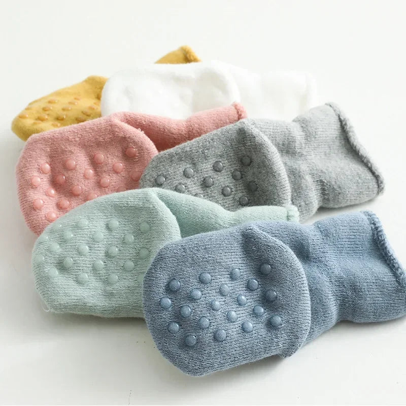 Autumn Winter Thick Warm Baby Stockings Home Soft Middle Tube Socks