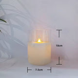 led rocking simulation glass electronic candle light Christmas wedding birthday romantic atmosphere candle decoration