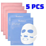 10Pcs Bio-Collagen Face Mask Firming Nourish Brightening Soft Gel Split Mask Shrink Pores Deep Hydrating Night Moisturized Masks