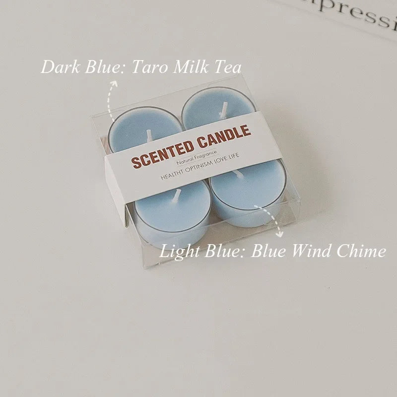 4pcs Handmade Tea Light Scented Candle Aromatherapy Soy Wax Candles