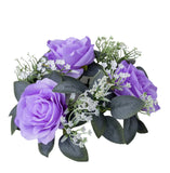 Valentine's Day Candlestick Wreaths Artifical Rose Candles Aromatherapy Party Table Desktop