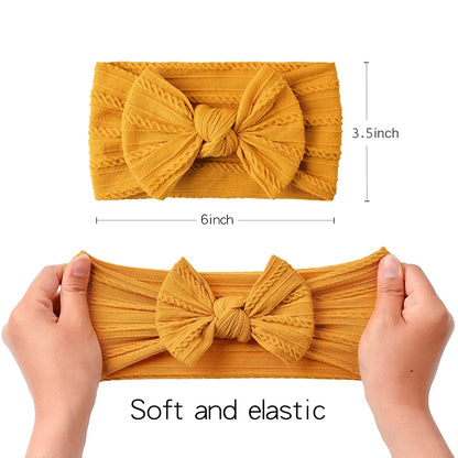 Baby Girl Headband Infant Hair Accessories Bows Newborn Headwear Rabbit Ear Elastic Gift Toddler Bandage Ribbon Soft Bowknot