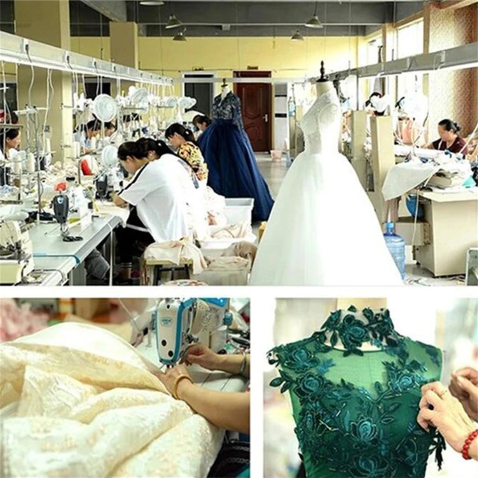 Customized ZJ6006 2024 Shiny Boho Wedding Dresses V-Neck Sparkly Lace Glitter Tulle Bride Gowns With Venice Applique