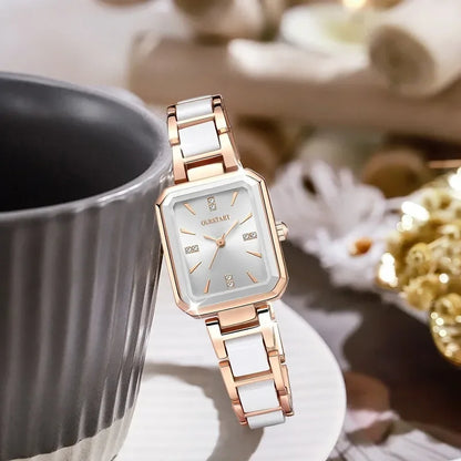 New Fashion Women Watch Versatile Square Dial Quartz Watches Luxury Ladies Gift Wristwatch