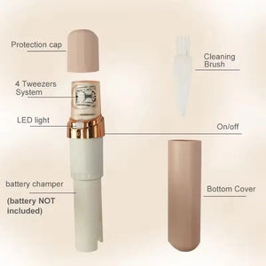 High quality Portable Epilator Tweezer system hair plucker Shaver for Women Painless Hair Removal with LED remove hair completed