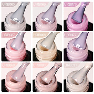 7ml Nude Crystal Rubber Base Gel Natural Color Semi Permanent Soak