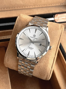 PABLO RAEZ Elegant Man Silver Wristwatch SUS304 Steel High Quality Luxury Men Watch Casual Waterproof Simple Dress Fashion Clock