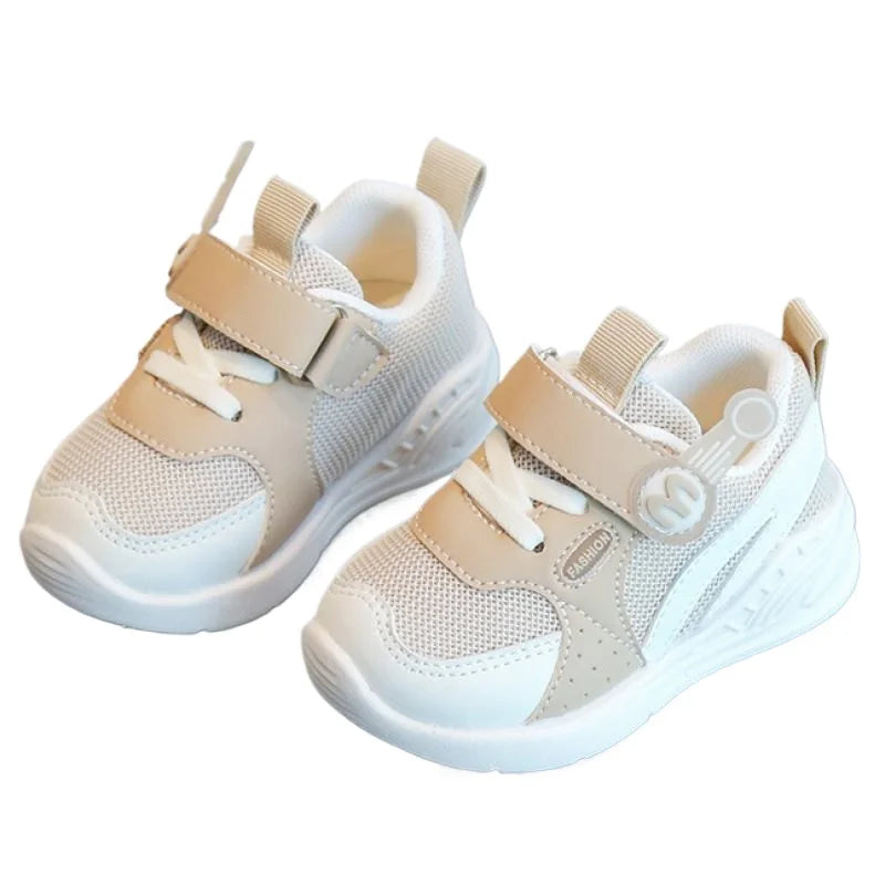 Children's Fashion Sneakers 2024 New Kids White Non-slip Casual Shoes Boys Girls Breathable Sneakers Toddler Outdoor Sport Shoes
