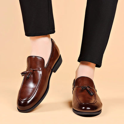 Men Brand New Business Casual Shoes Slip on Leather Shoes Plus Size for Men Wedding Party Shoes