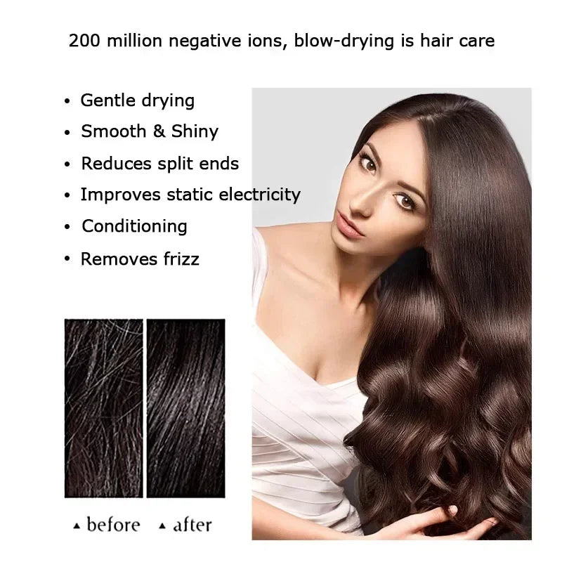 Hair Dryer Leafless Negative Ion Hair Care Professional