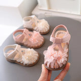 New Summer Kids Sandals Fashion Girls' Little Flower Princess Sandals