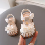 New Summer Kids Sandals Fashion Girls' Little Flower Princess Sandals