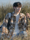 Shirt Men'S Spring And Autumn Japanese Style Lapel Jacket Autumn Men