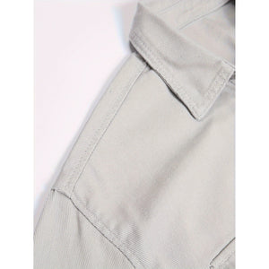 Men's Casual Cotton Long Sleeve Jacket Shirt With Pockets