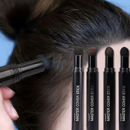 Quick-Fix Hairline Concealer Stick - Root Cover Up with Natural-Looking Hair Shadow, Blendable Shading Sponge Pen for Instant, Long-Lasting Results - Portable Hairline Touch-Up Tool