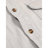 Men's Casual Cotton Long Sleeve Jacket Shirt With Pockets
