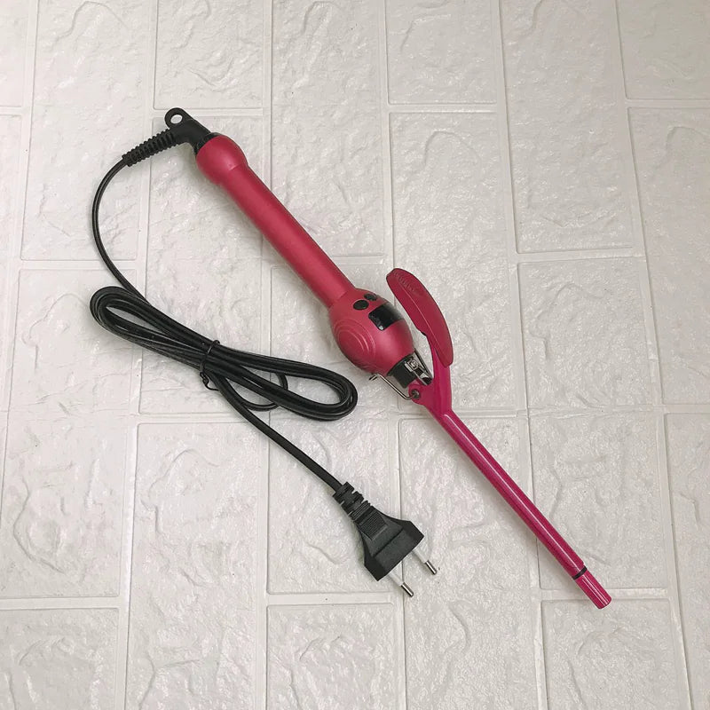 Professional 9mm Curling Iron with LCD Display